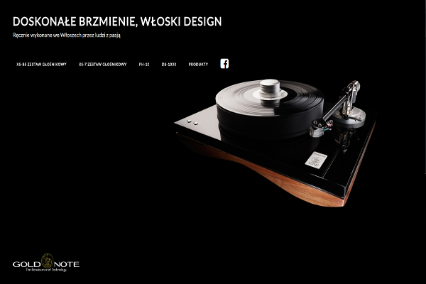 Projekt strony internetowej goldnote.pl